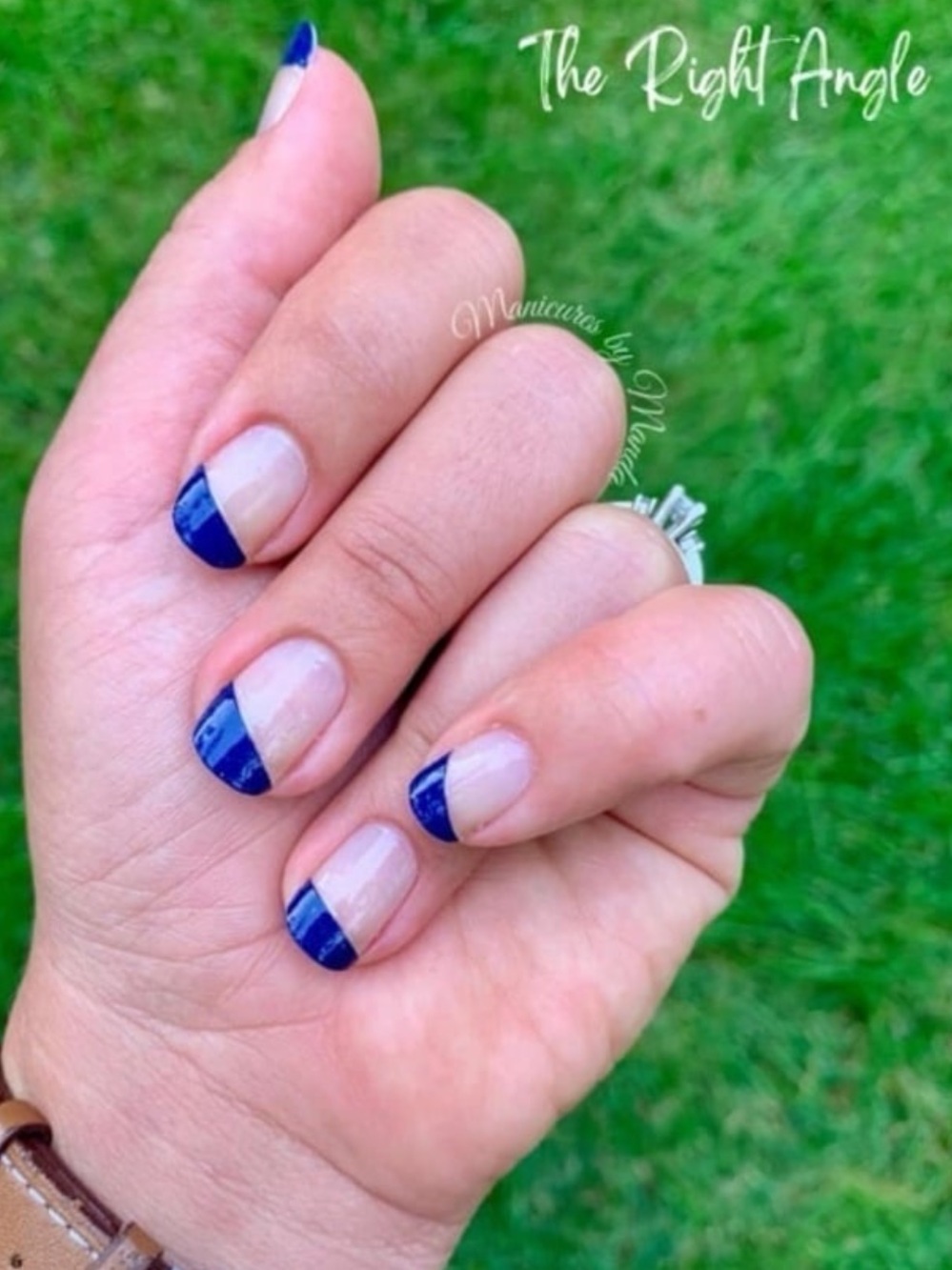 *Retired * Color Street: The Right Angle | Blue French Tips Lapis Lazuli Fall